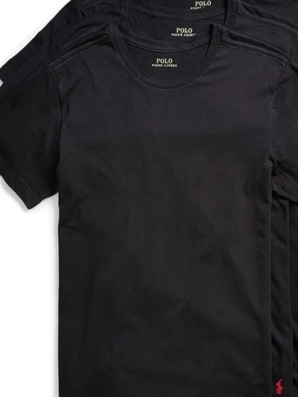 Polo by Ralph Lauren Black Short Sleeve Crew Neck T-Shirts - 2 pack